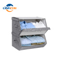 Customized High quality foldable storage novelty non woven storage box for Clothing Organizer